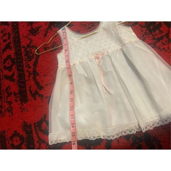 Baby Girls Lovely Vintage DRESS 3 Months Lace Embroidery - Picture 3 of 6